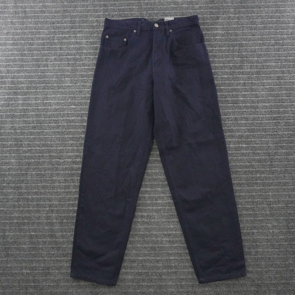 NWT Jordache Basic Denim Jeans Mens 32x32 Navy Blue Straight Leg Rugged Cotton
